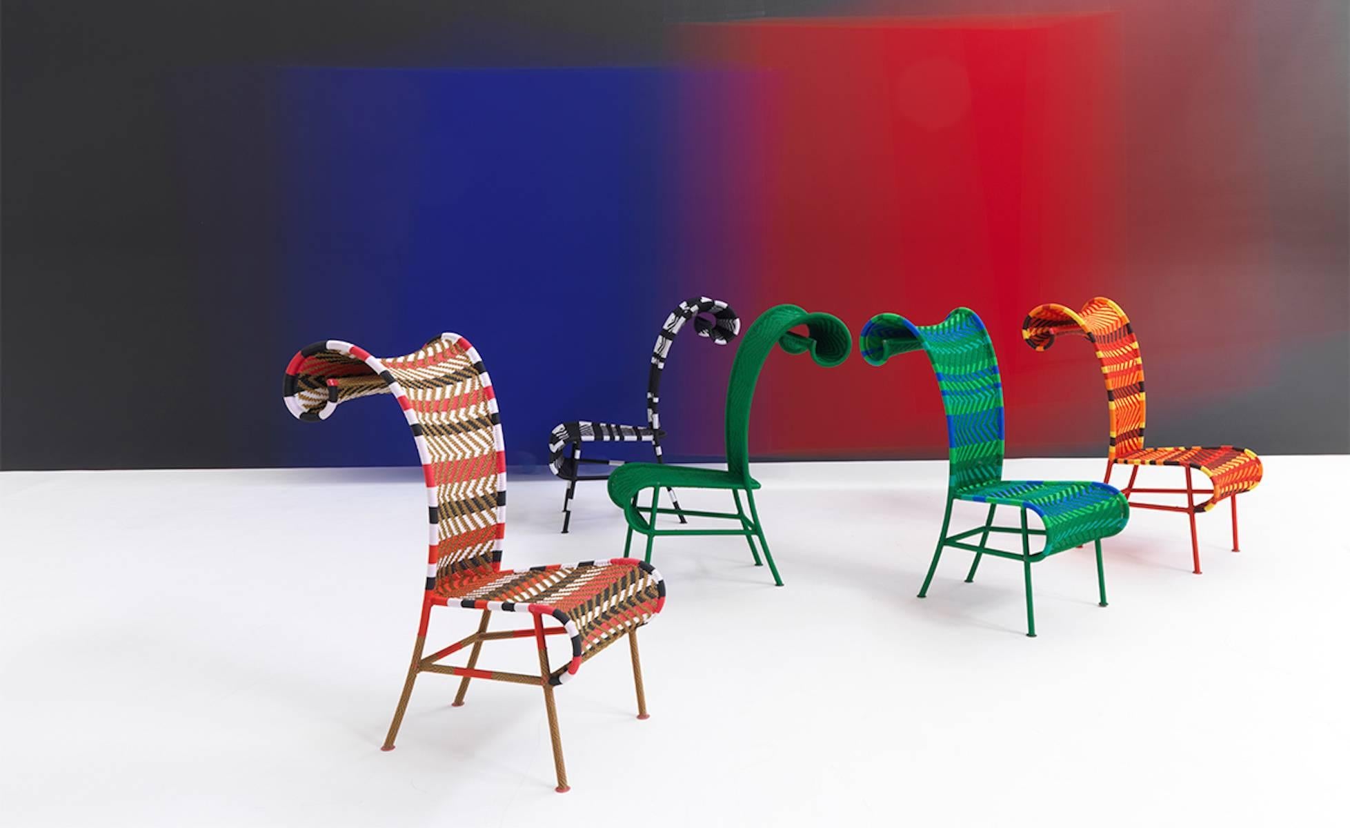 Contemporary Moroso Sunny Chair for Indoor and Outdoor For Sale