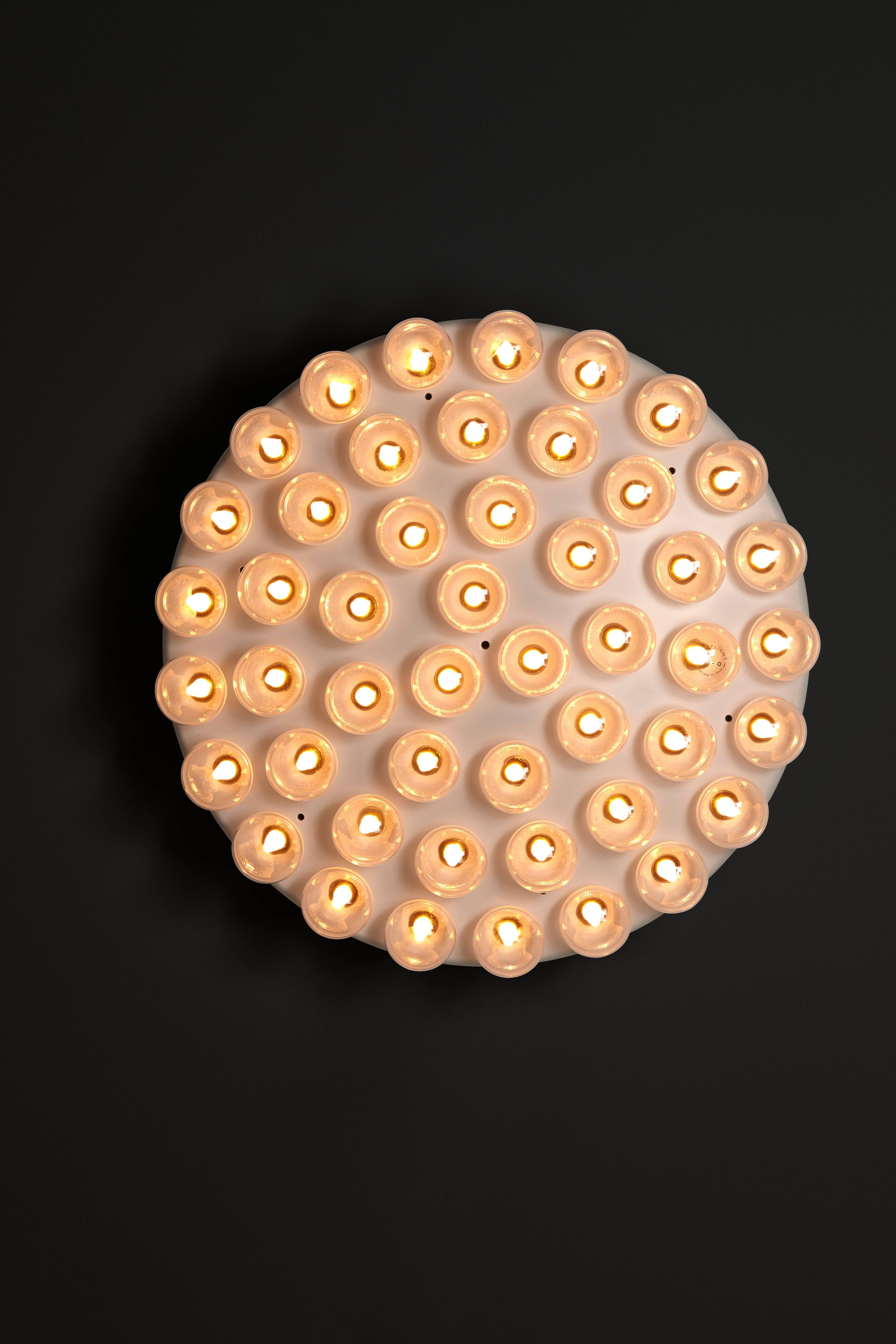 Modern Moooi Prop Wall Light Round with Led Bulbs by Bertjan Pot For Sale