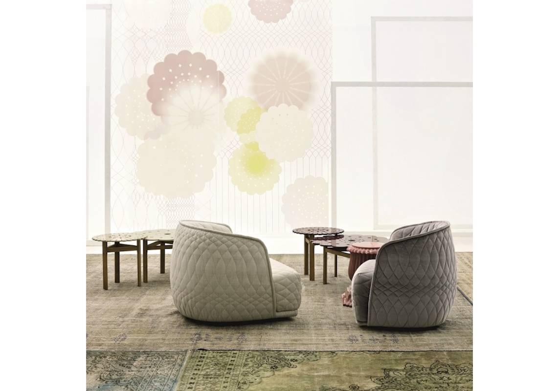 Modern Moroso Redondo Armchair in Tufted Upholstery by Patricia Urquiola For Sale