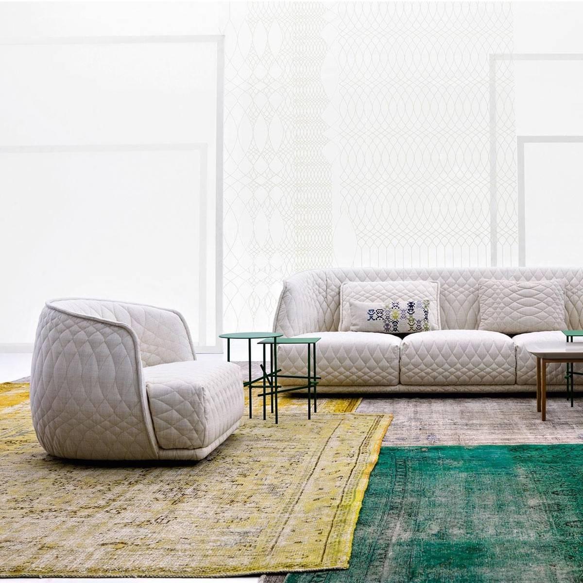 Moroso Redondo Armchair in Tufted Upholstery by Patricia Urquiola In New Condition For Sale In Rhinebeck, NY