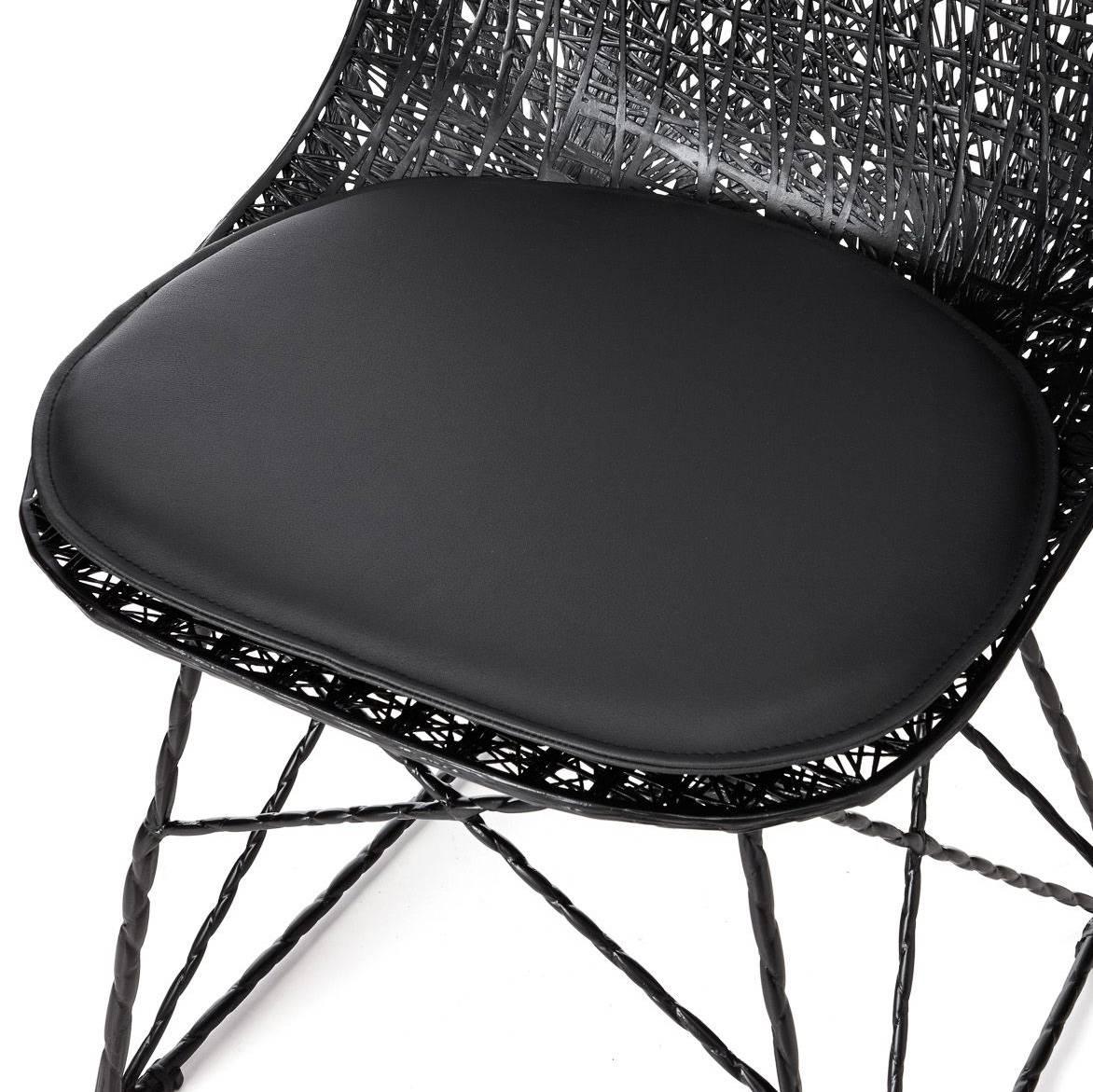 Moooi Carbon Fiber Dining Chair with Seat Pad and Cap For Sale 2