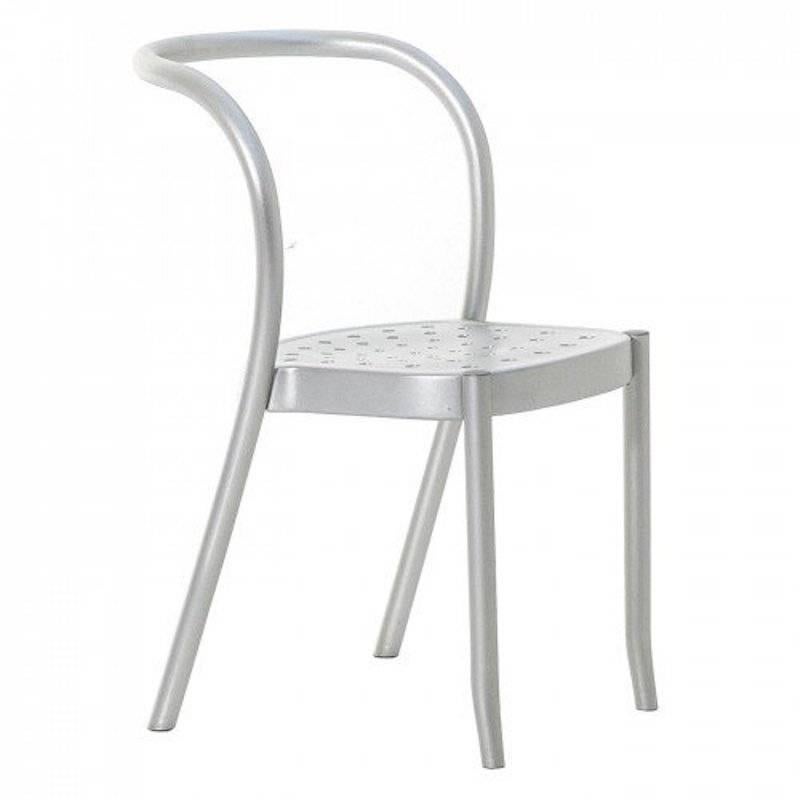 Aluminum Moroso St Mark Dining Chair in Colored Solid Ash Wood 6 Colors available For Sale