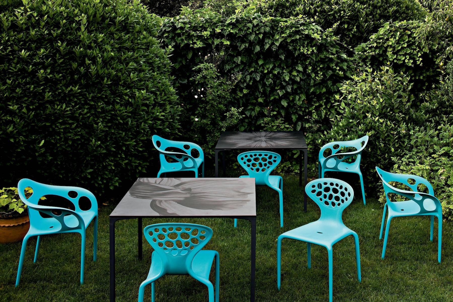 Italian Set of Four Moroso Supernatural Chairs with Perforated Back For Sale