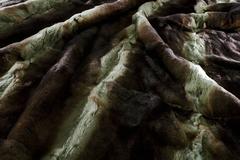 Orylag French Fur Throw - Dyed in Pistachio