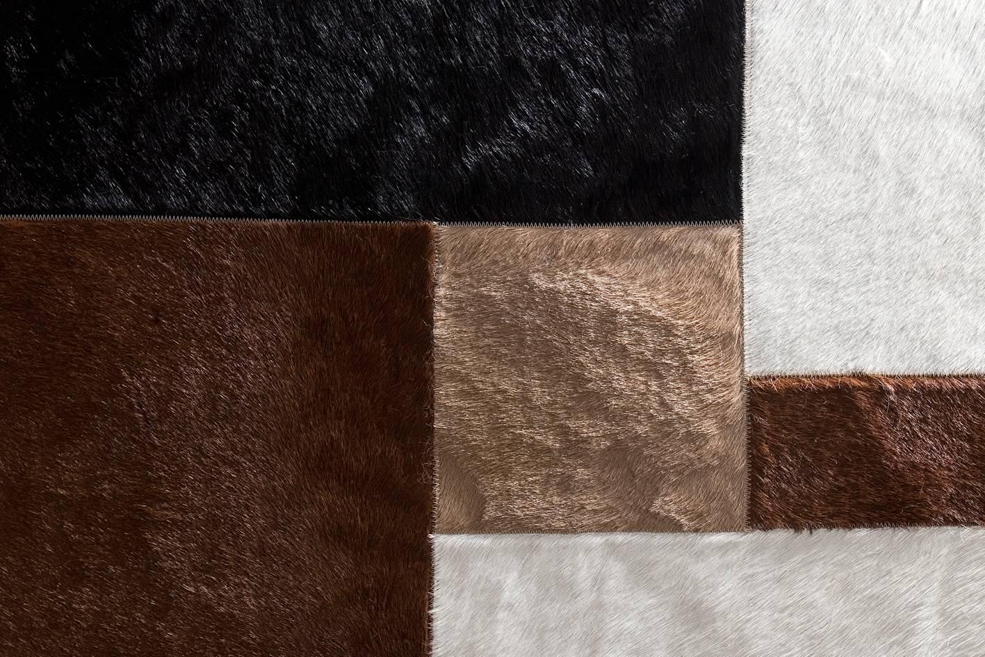 Hand-Crafted Cowhide Rug 