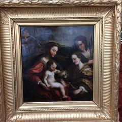 Oil on Copper, Holy Family, 17th Century