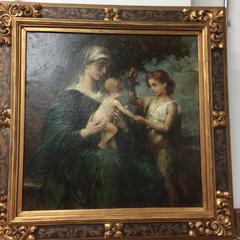 Painting Holy Family, Italian Style