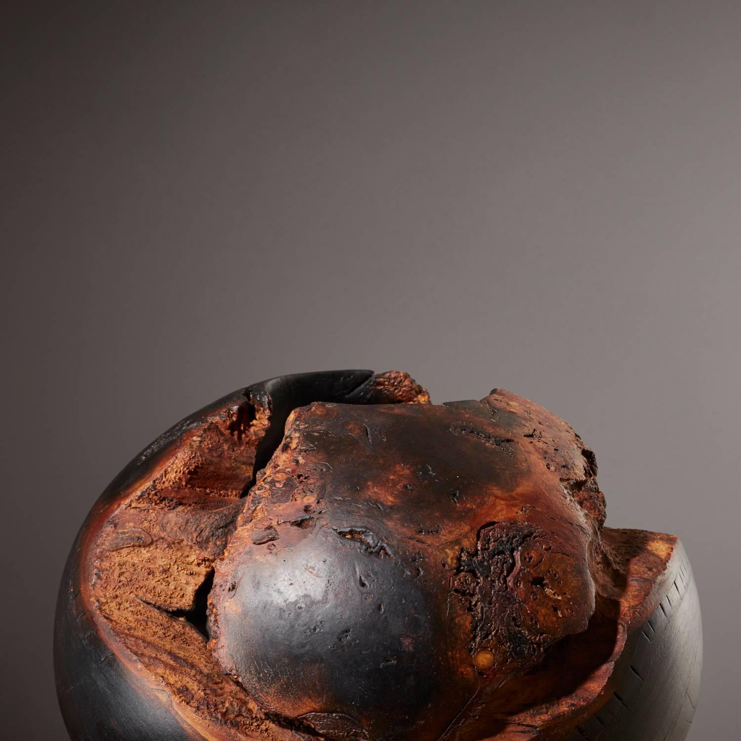 Scorched Hollow by Eleanor Lakelin Mulberry Wood Sculpture The New Craftsmen In New Condition In London, GB