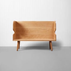 Plank Settle Bench by Sue Skeen for the New Craftsmen