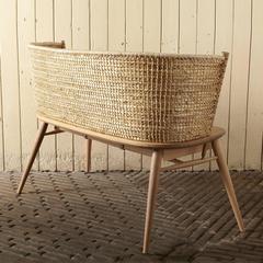 Handwoven Orkney Style Straw Brodgar Bench by Gareth Neal