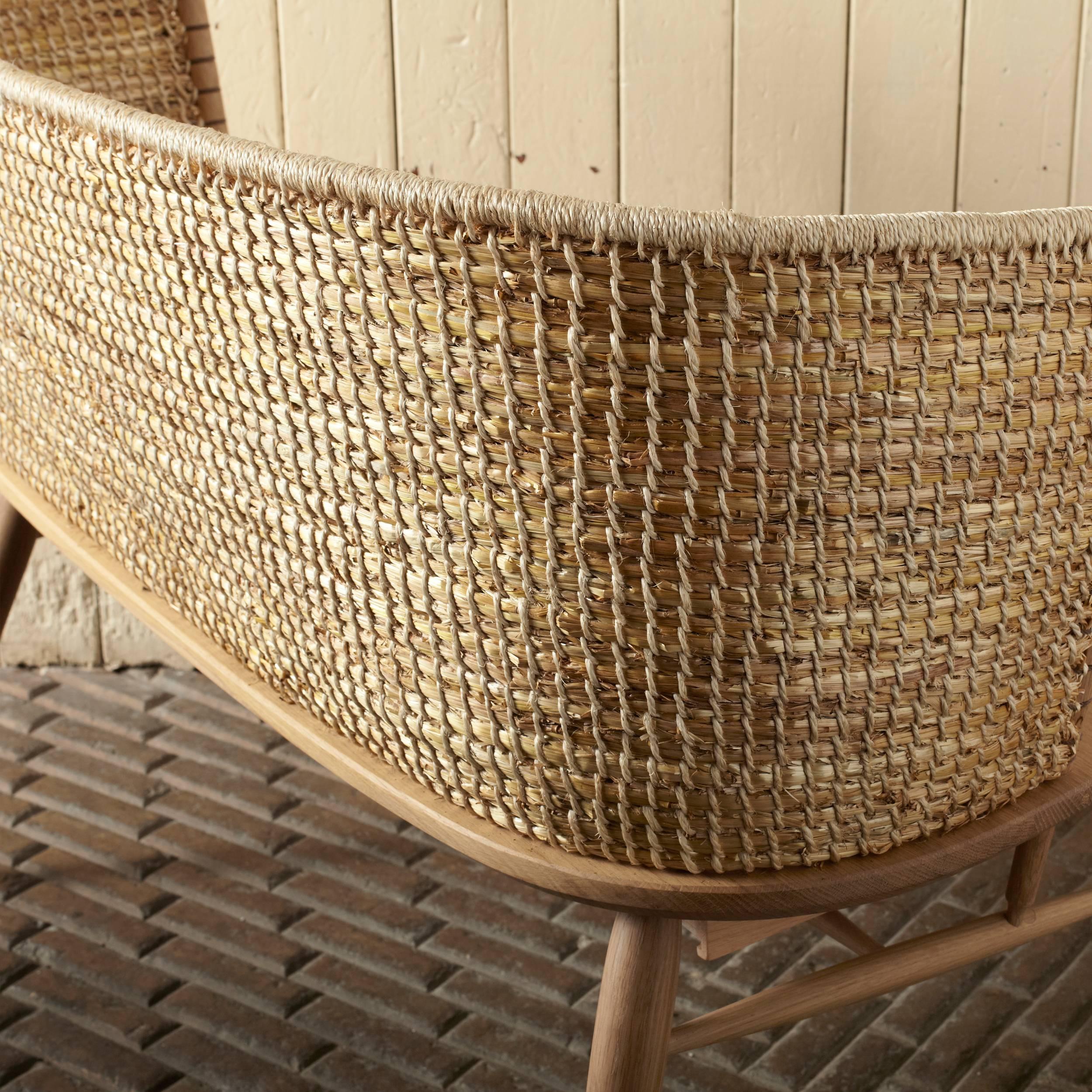 straw bench