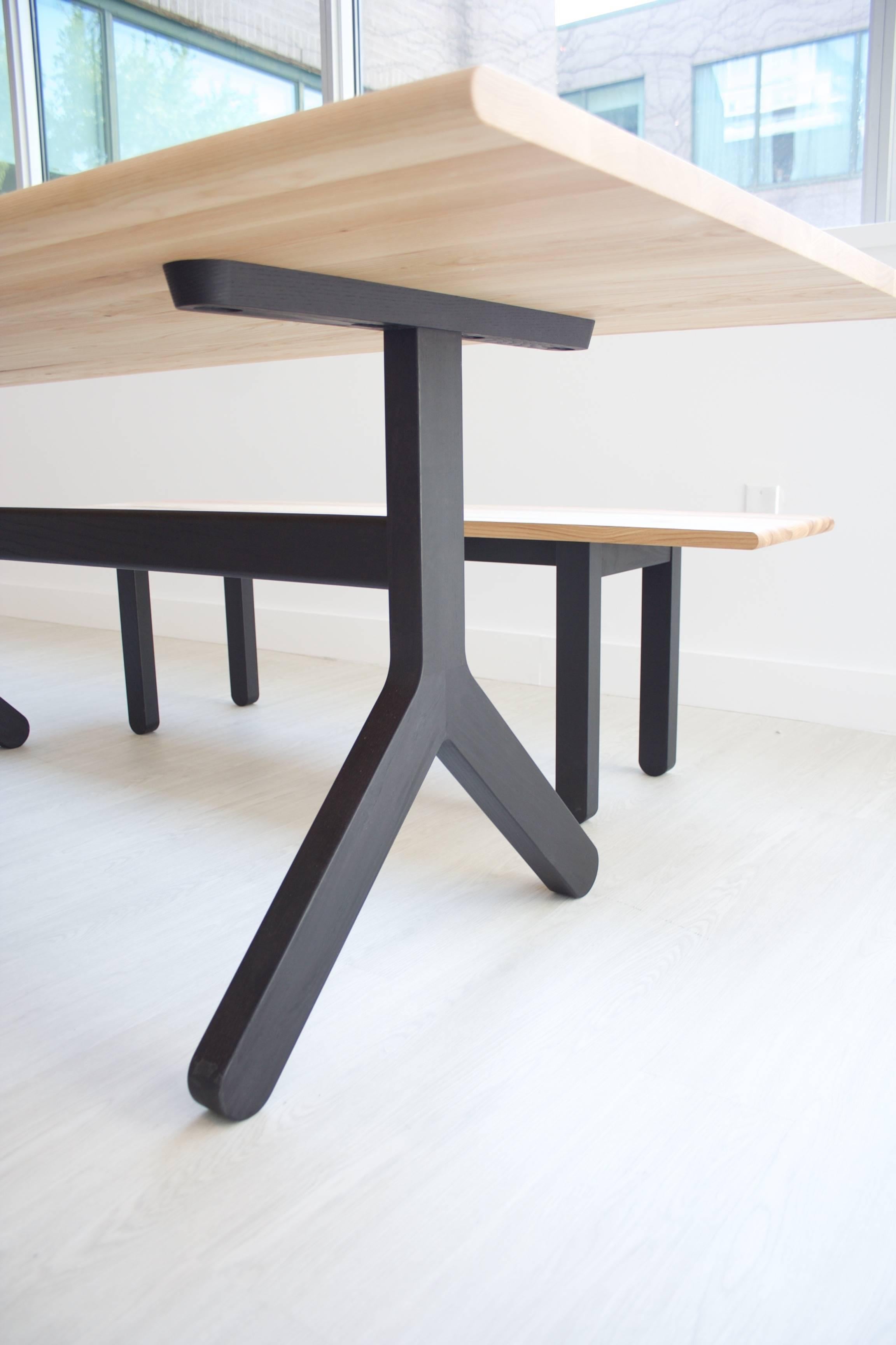 Scandinavian Modern Modern Trestle Dining Table For Sale