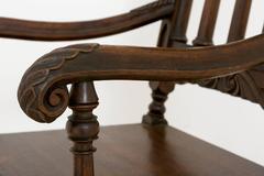 Pair of Oak Gothic Style Armchairs