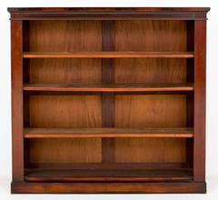 Victorian Mahogany Open Bookcase