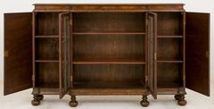 Walnut William and Mary Style Side Cabinet