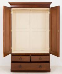 Mid-Victorian Two-Door Mahogany Wardrobe