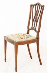 Very Pretty Set of Six 'Four Plus Two' Sheraton Revival Dining Chairs