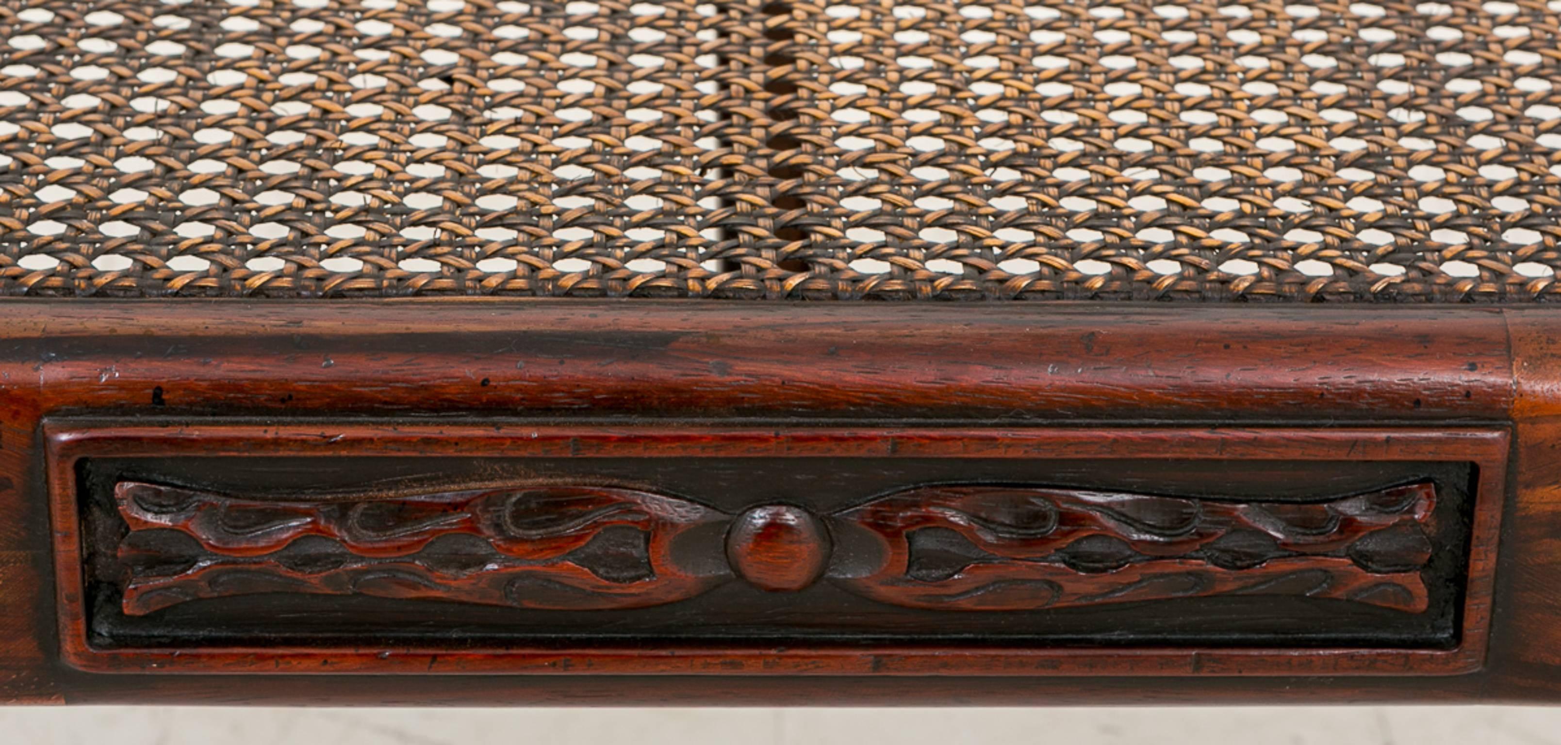 Mid-20th Century Pair of Simulated Rosewood Stools For Sale