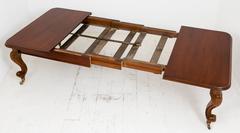 Victorian Mahogany Cabriole Leg Extending Dining Table