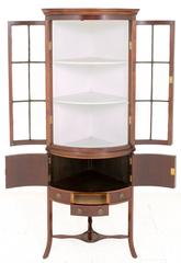 Mahogany Corner Cabinet with Georgian Influences