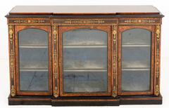 Victorian Three-Door Breakfront Cabinet