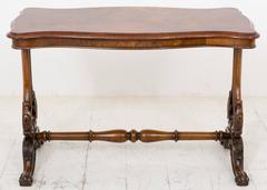 Victorian Walnut Stretcher Table