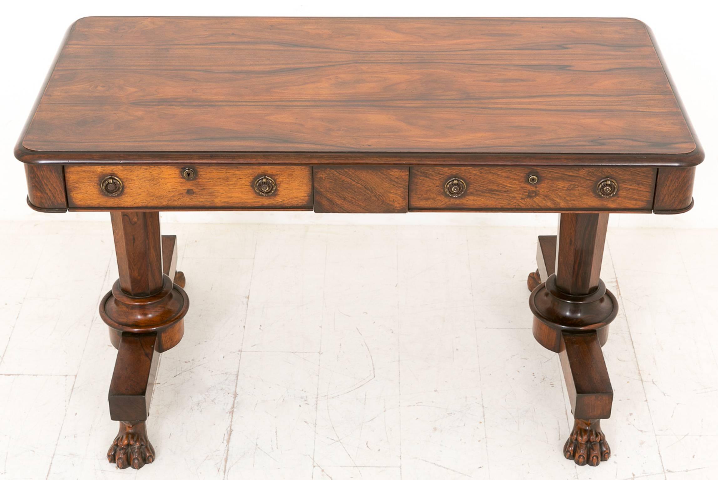William iv Rosewood Library Table For Sale 1