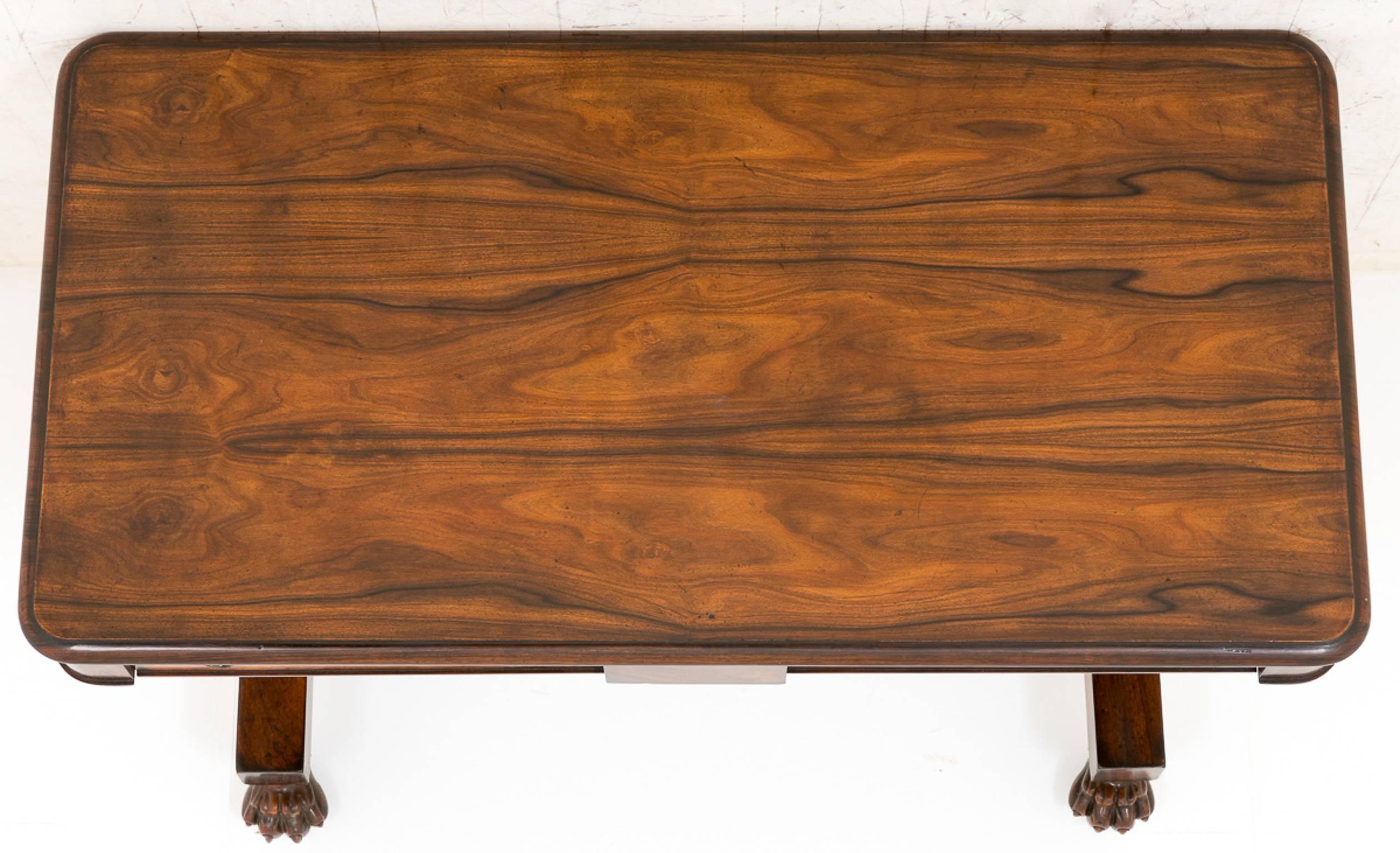 William iv Rosewood Library Table For Sale 3