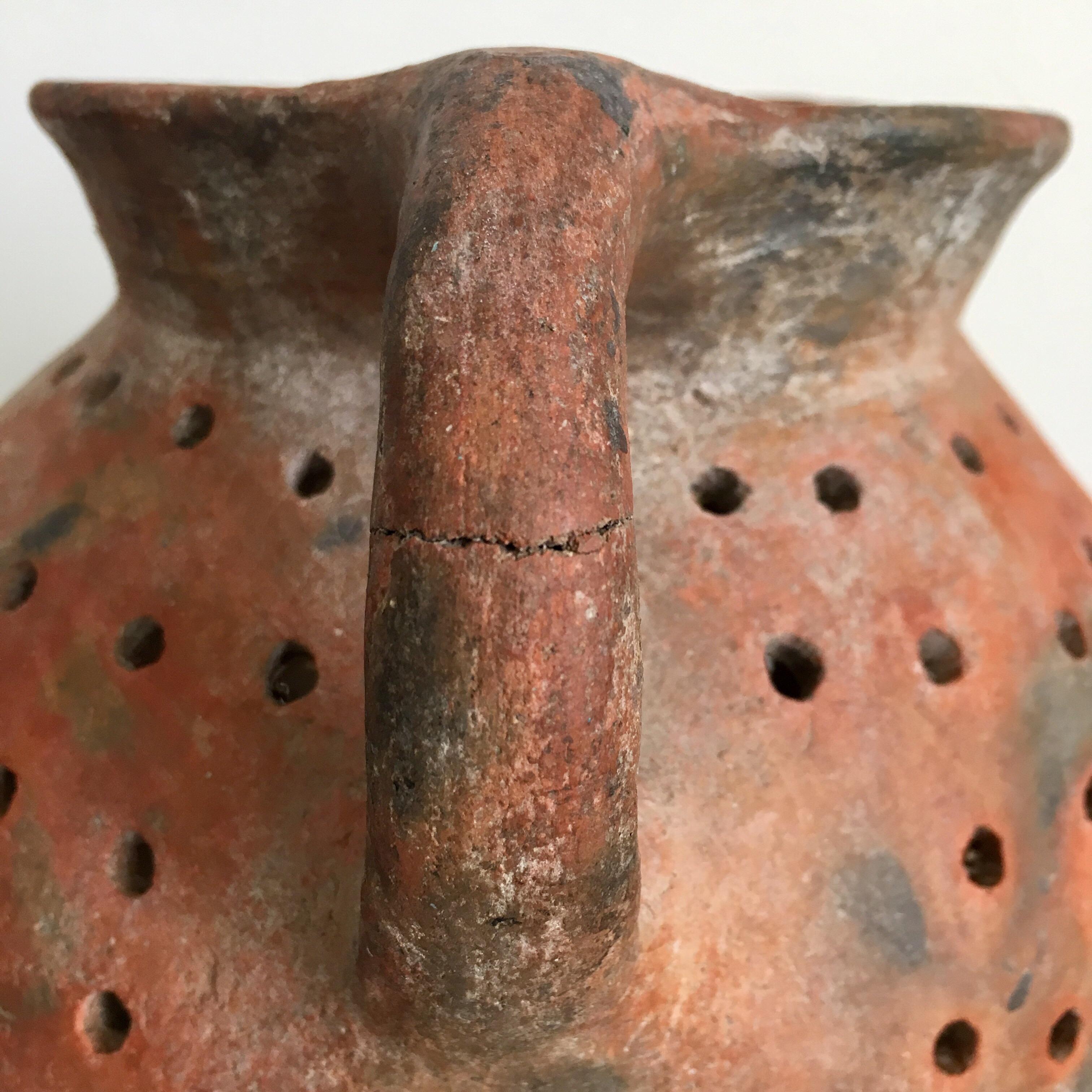 Rustic Terracotta Pot from Mexico, 1970s
