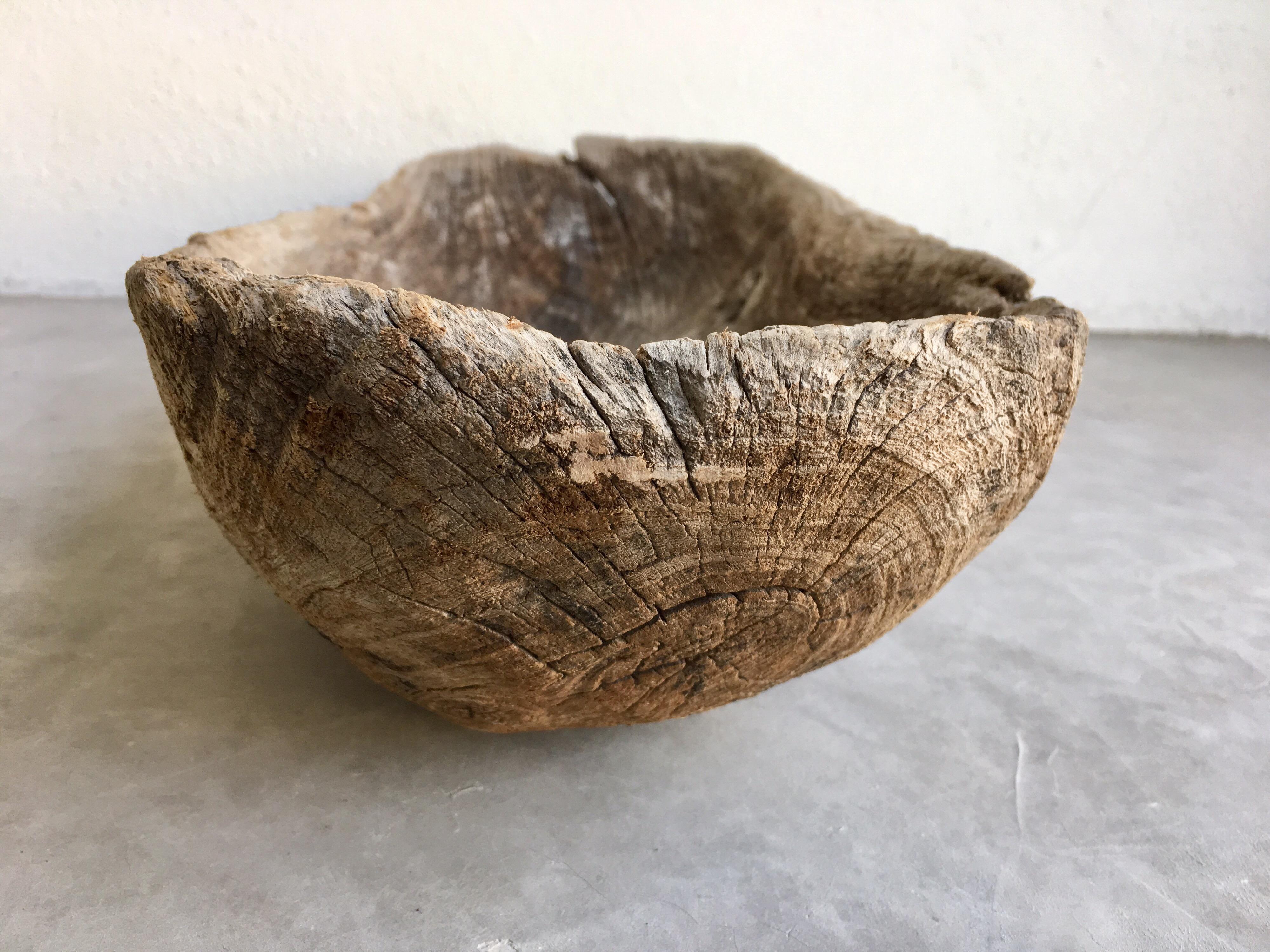 Mesquite Bowl from Mexico In Distressed Condition In San Miguel de Allende, Guanajuato
