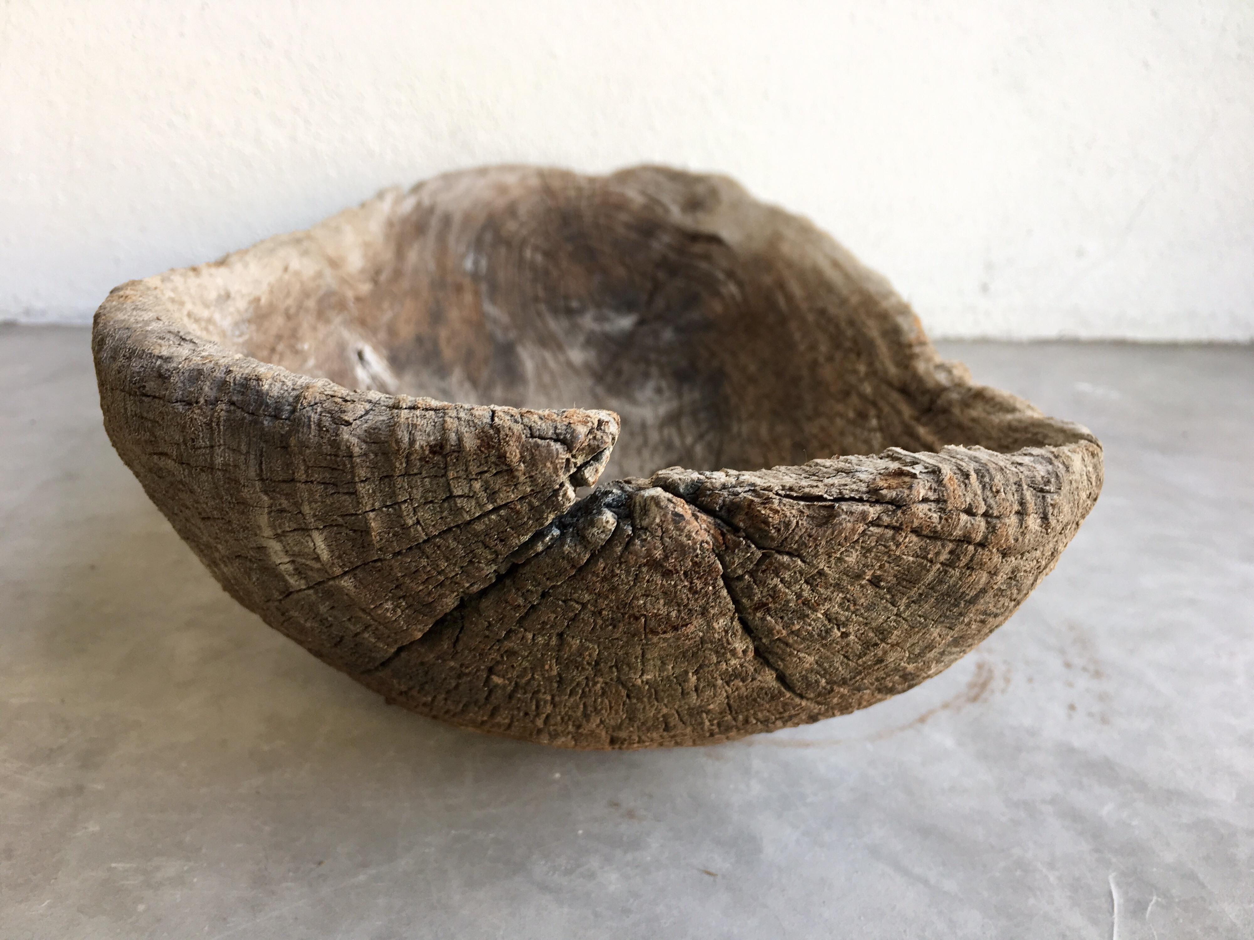 Late 20th Century Mesquite Bowl from Mexico