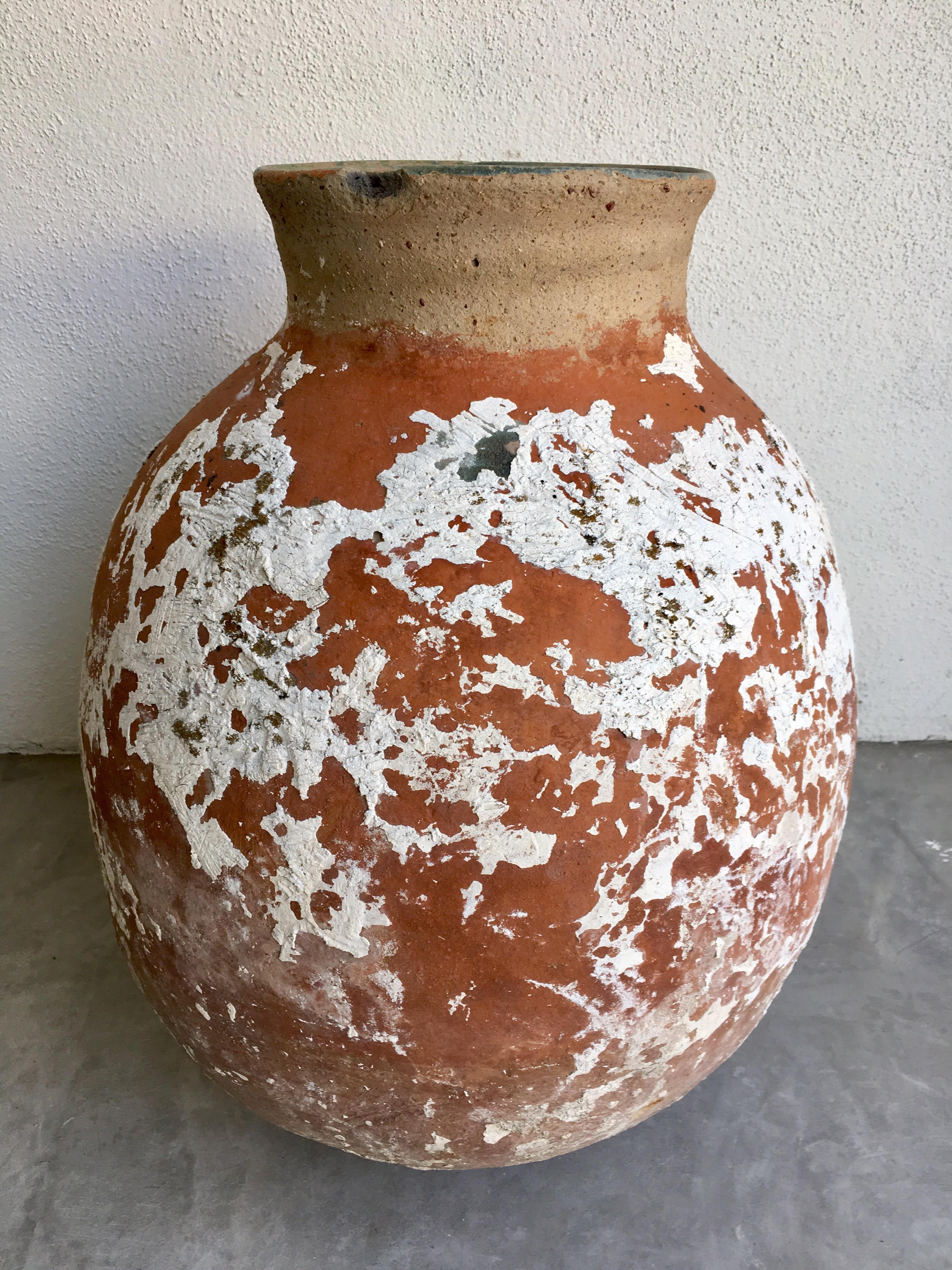 Rustic Terracotta Water Pot from Mexico, 1970s