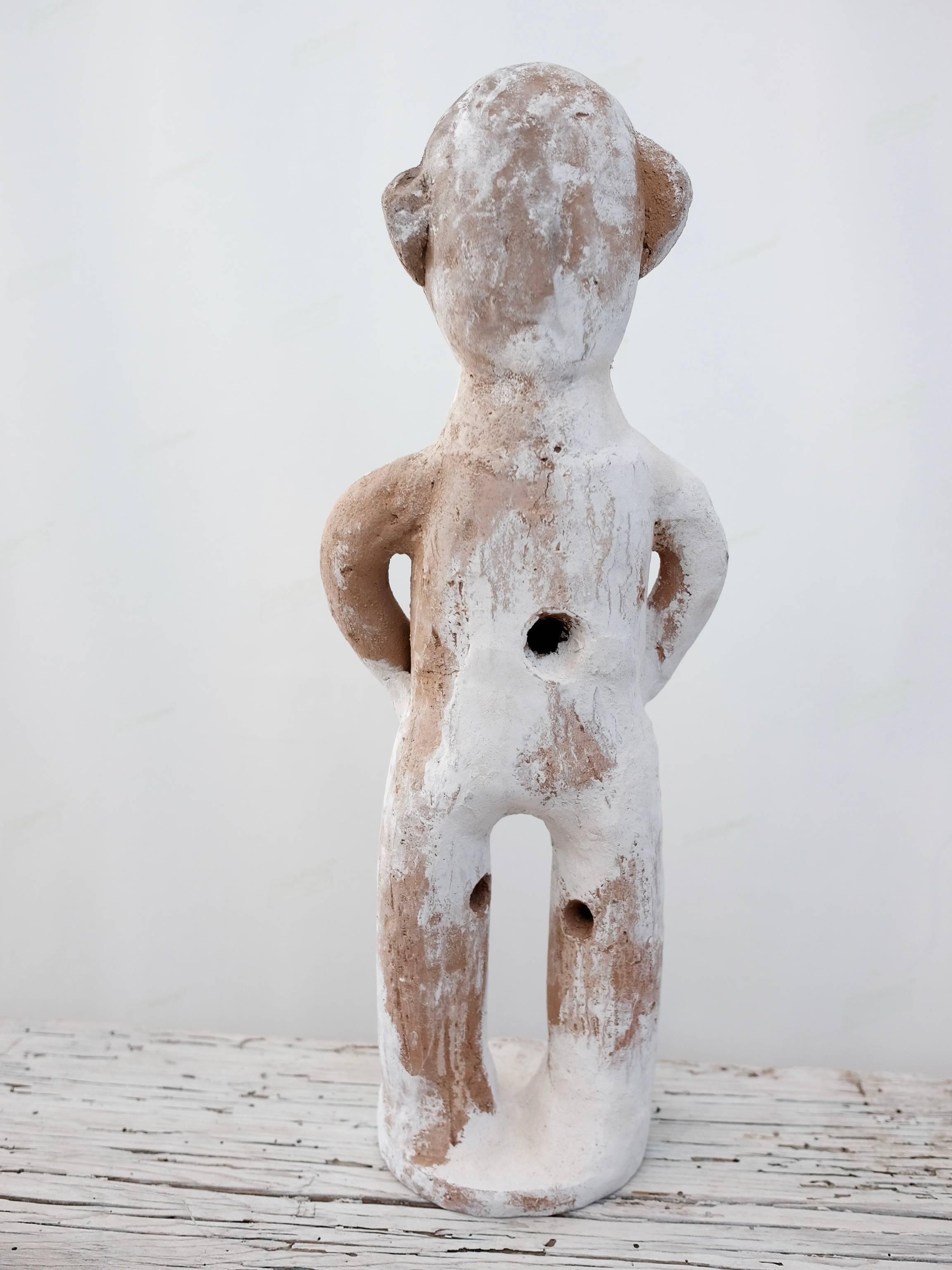 Fired Contemporary Clay Sculpture by Serapio Medrano from Jalisco, Mexico