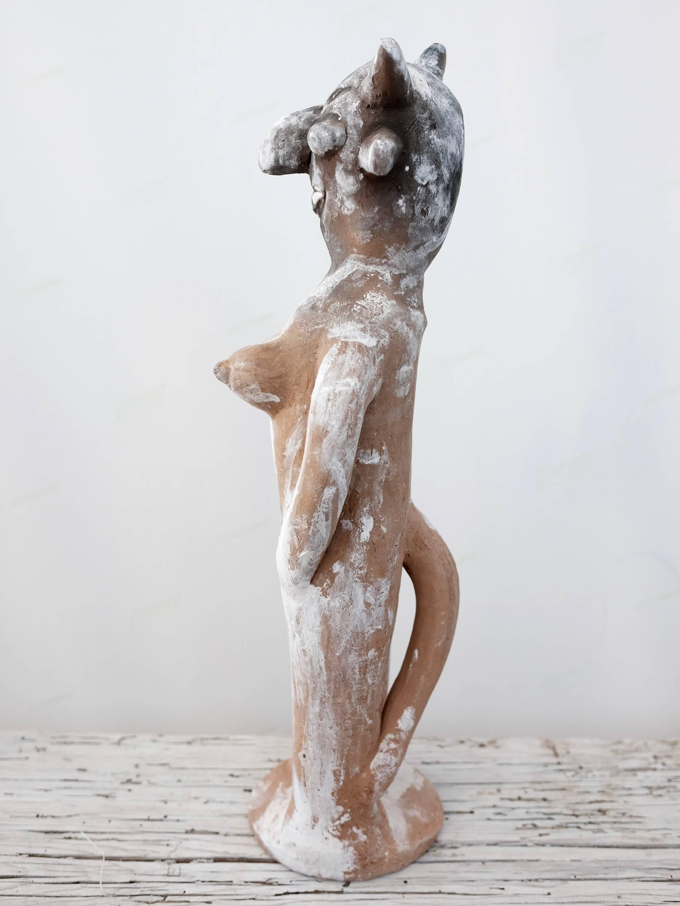Mexican Contemporary Clay Sculpture by Serapio Medrano from Jalisco, Mexico