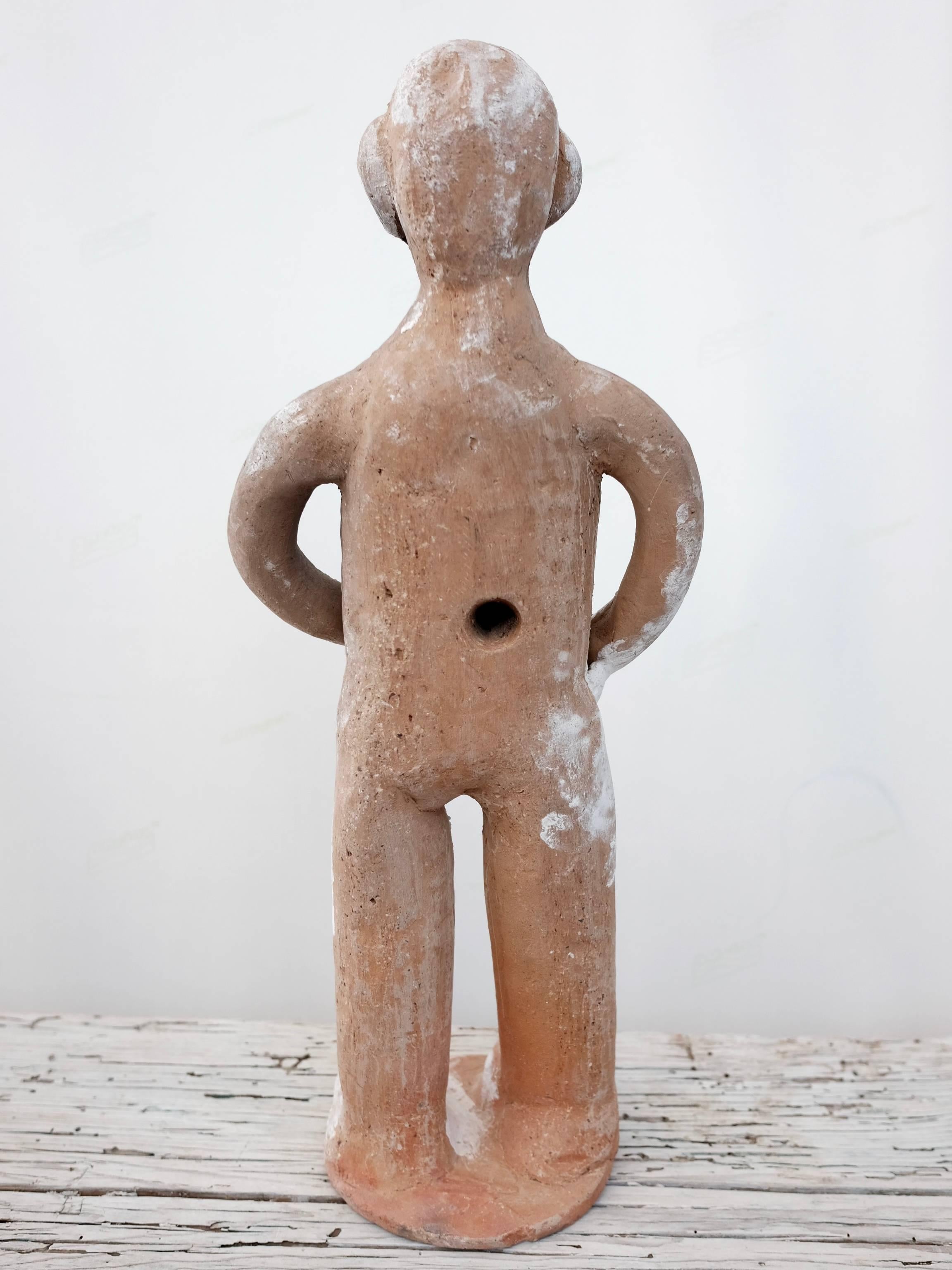 Fired Contemporary Clay Sculpture by Serapio Medrano from Jalisco, Mexico