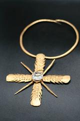 Robert Goossens Necklace for Yves Saint Laurent in Bronze, Ear of Wheat