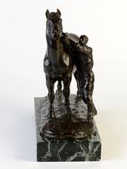 Sculpture of Man with Horse