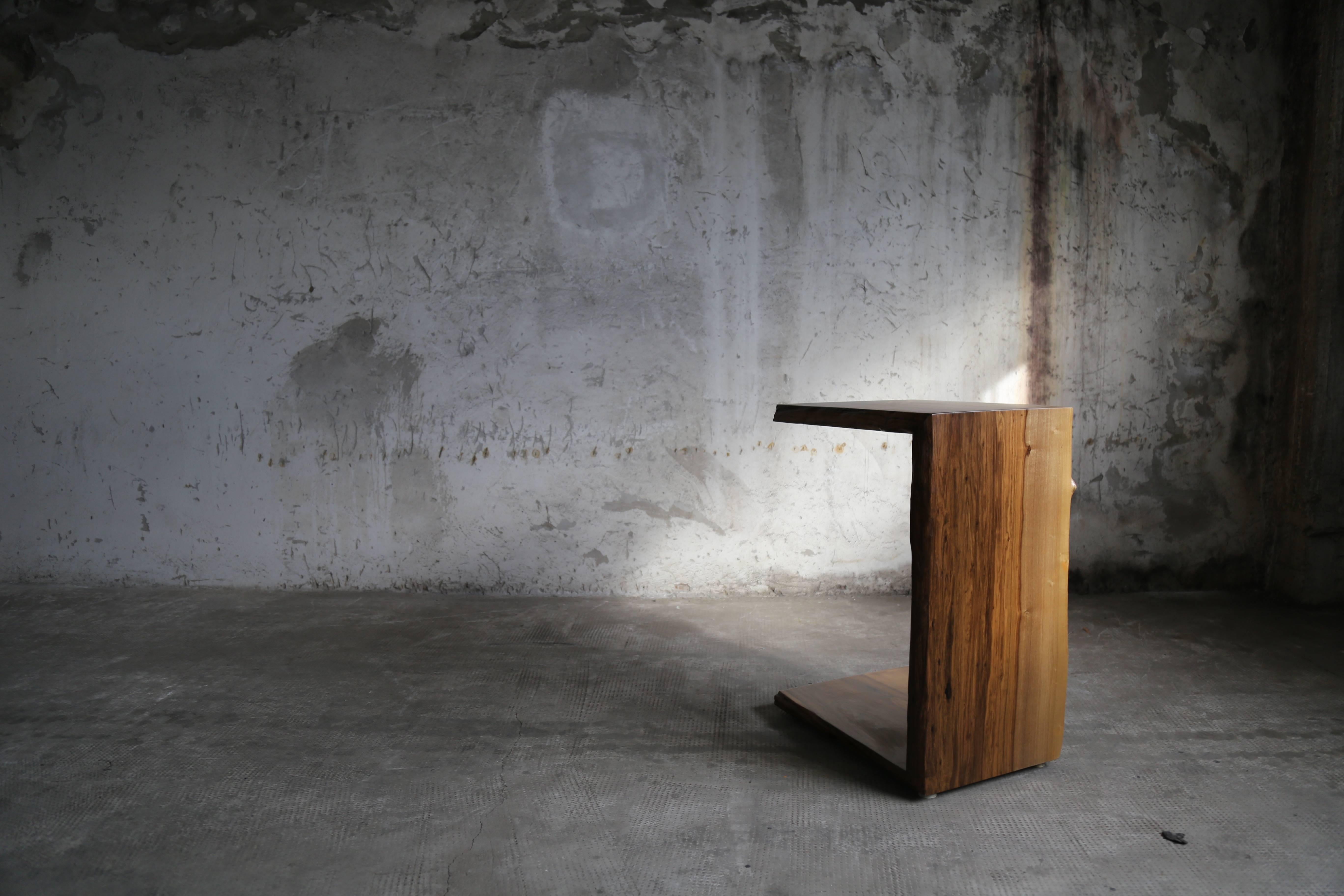 Modern Carlo Custom Live-Edge Occasional Table from Costantini For Sale