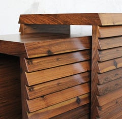 Contemporary Modern Nesting Tables in Argentine Rosewood by Costantini, Dorena