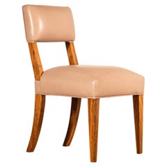 Transitional Wood Dining Chair in Leather or COM/COL from Costantini, Neto