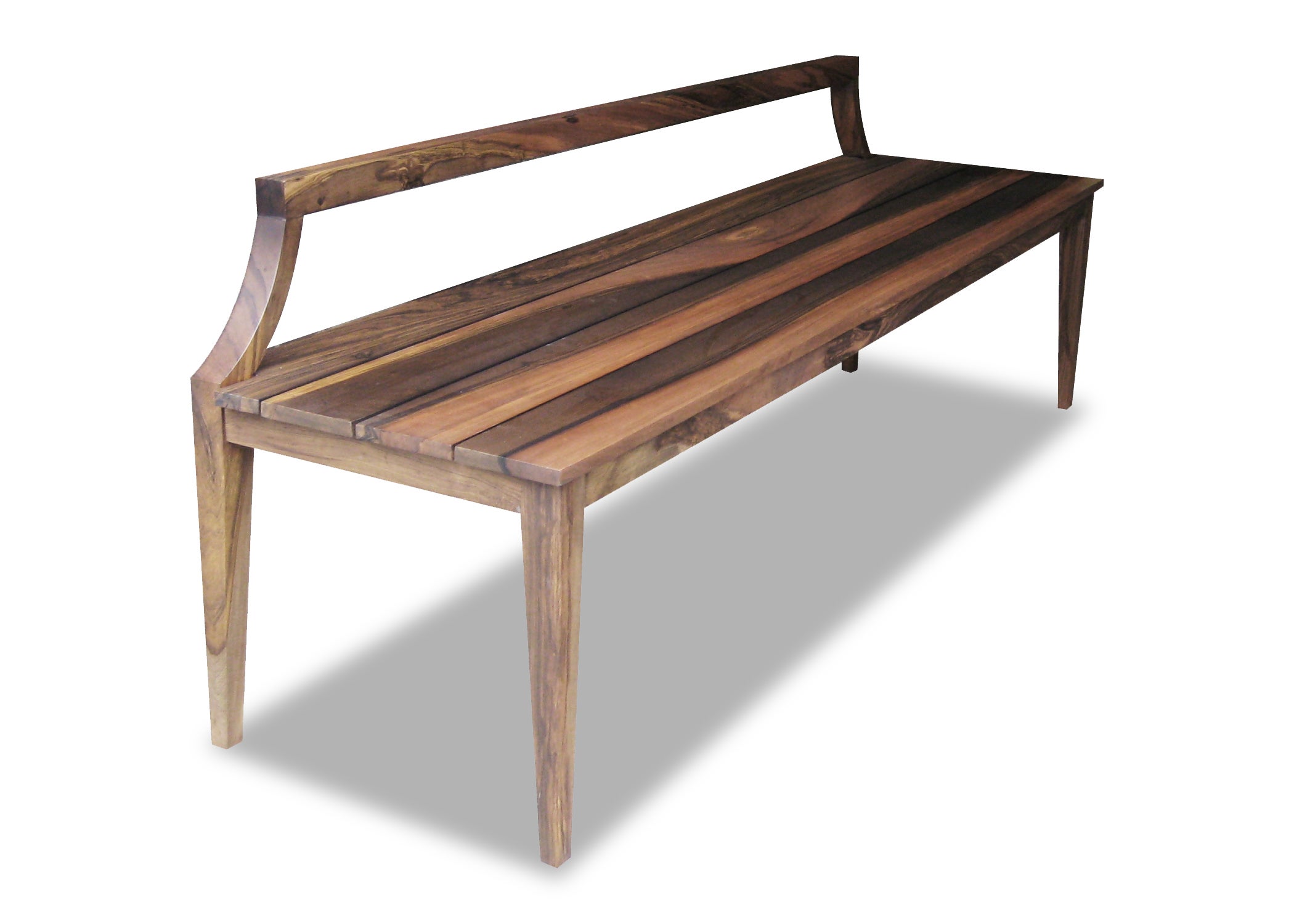 Modern Customizable Bench in Argentine Rosewood by Costantini, Nicostrato 