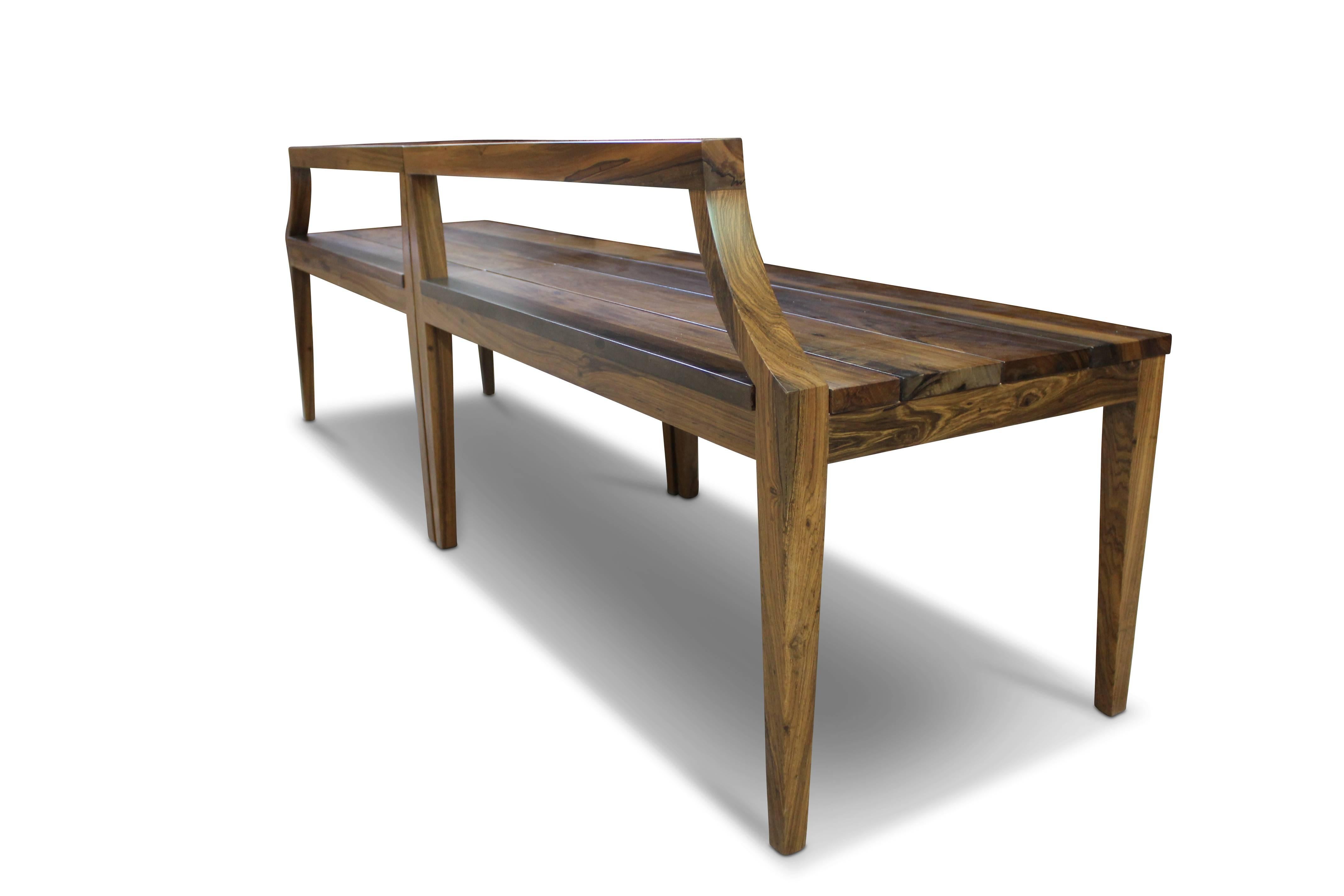 Modern Customizable Bench in Argentine Rosewood by Costantini, Nicostrato  For Sale 1