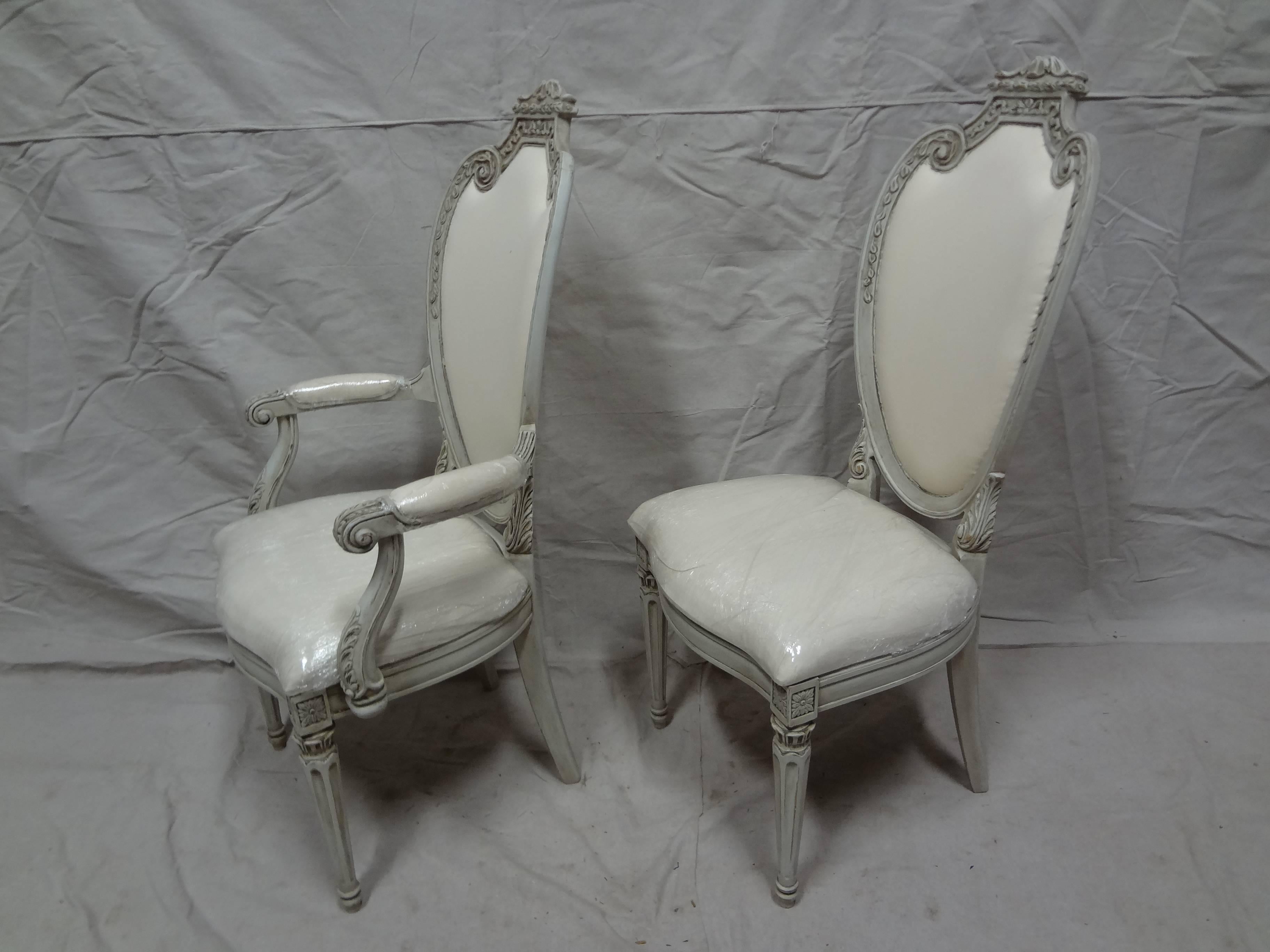 Swedish Gustavian Dining Chairs In Excellent Condition For Sale In Hollywood, FL