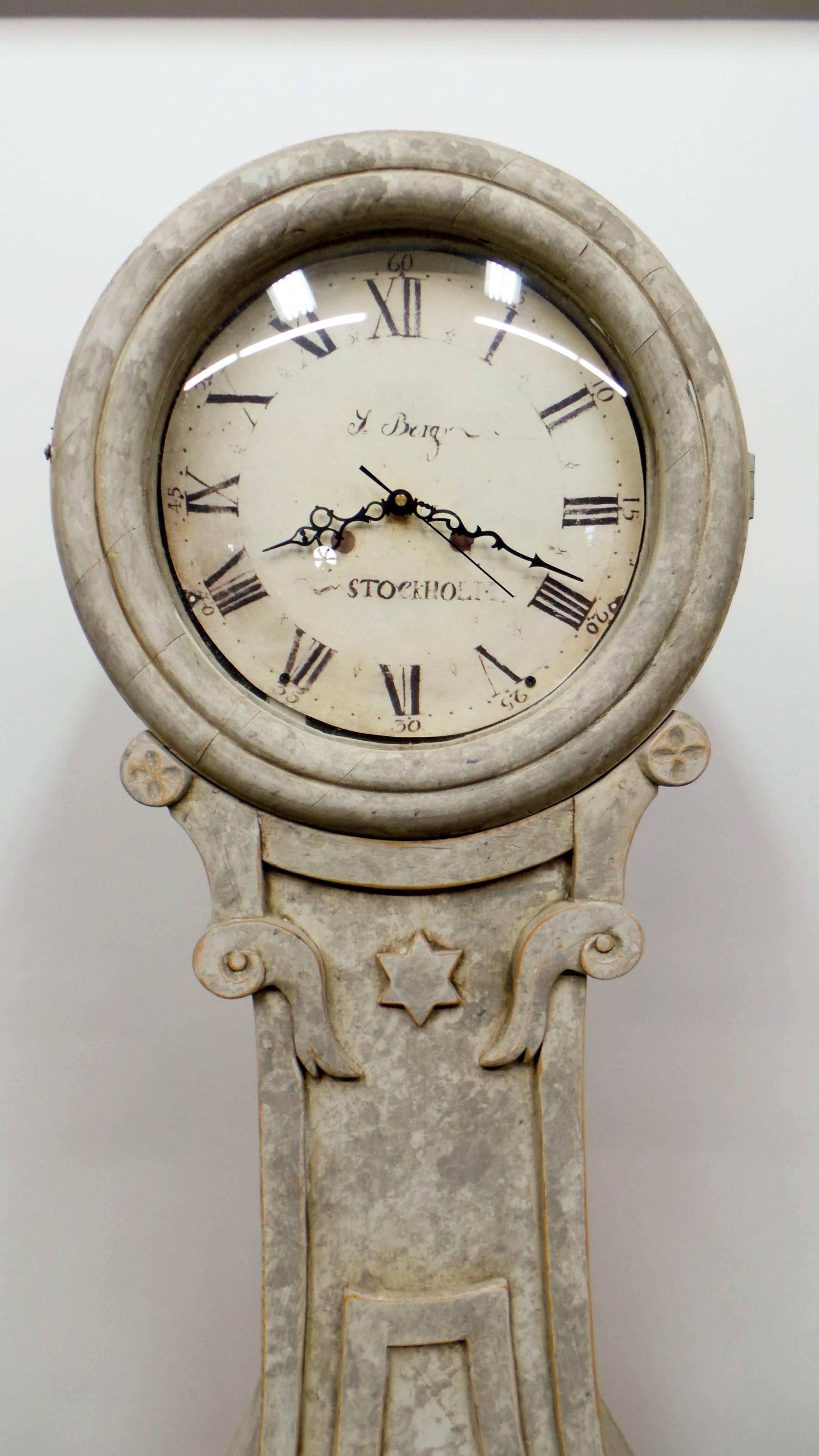 Early 20th Century Swedish Long Case Mora Clock