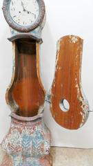 100% Original Painted Swedish Long Case Mora Clock