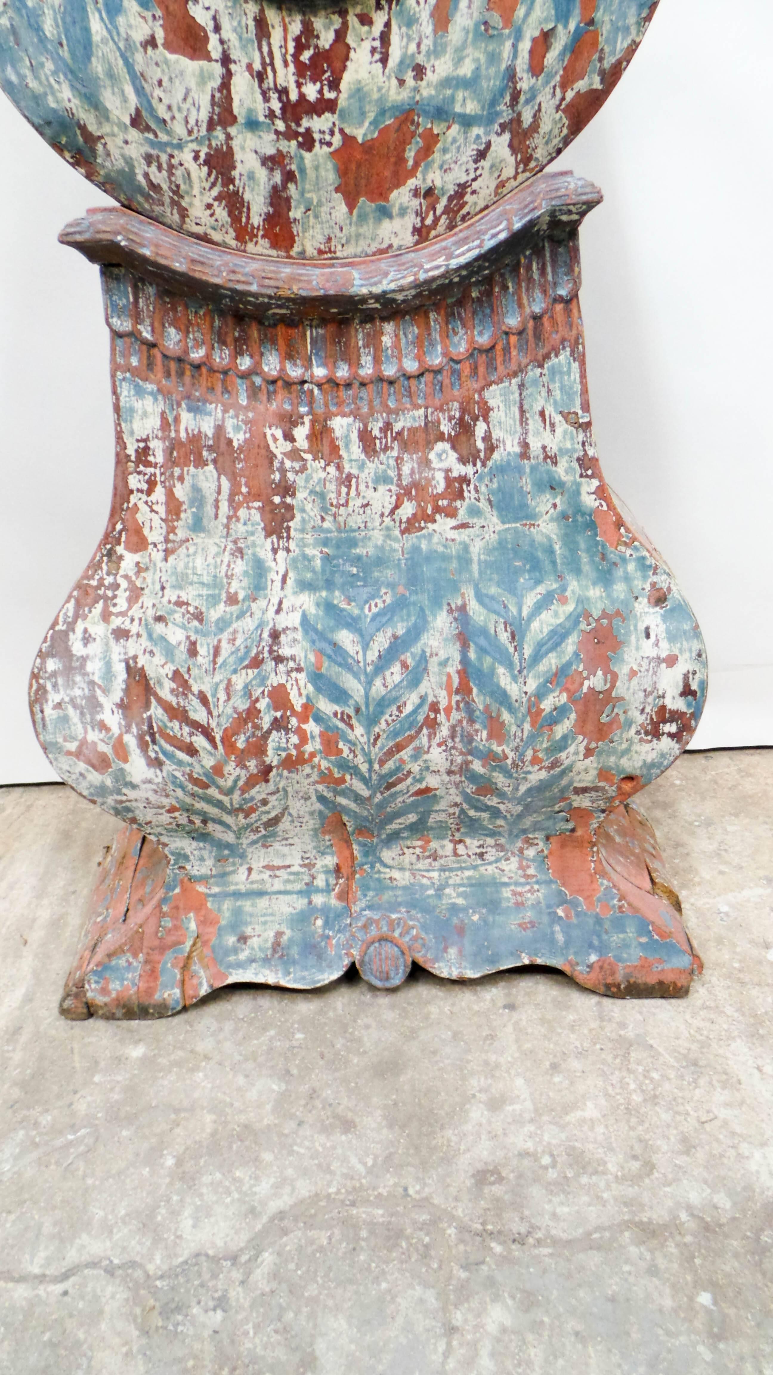 100% Original Painted Swedish Long Case Mora Clock 1