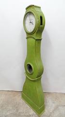 100% Original Painted Swedish Long Case Mora Clock