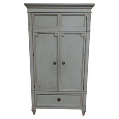 Gustavian Style 2 Door 1 Drawer Wardrobe