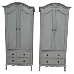 Rococo Style Set 2 Door 2 Drawer Wardrobes
