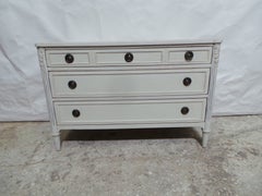 Swedish Gustavian Style 3 Drawer Chest Of Drawers